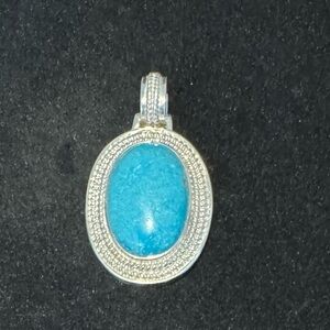 Silver and Turquoise Pendant